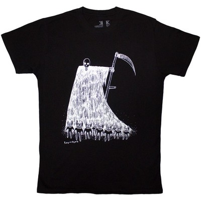 Radiohead 'Grim Reaper' (Black) T-Shirt NEW