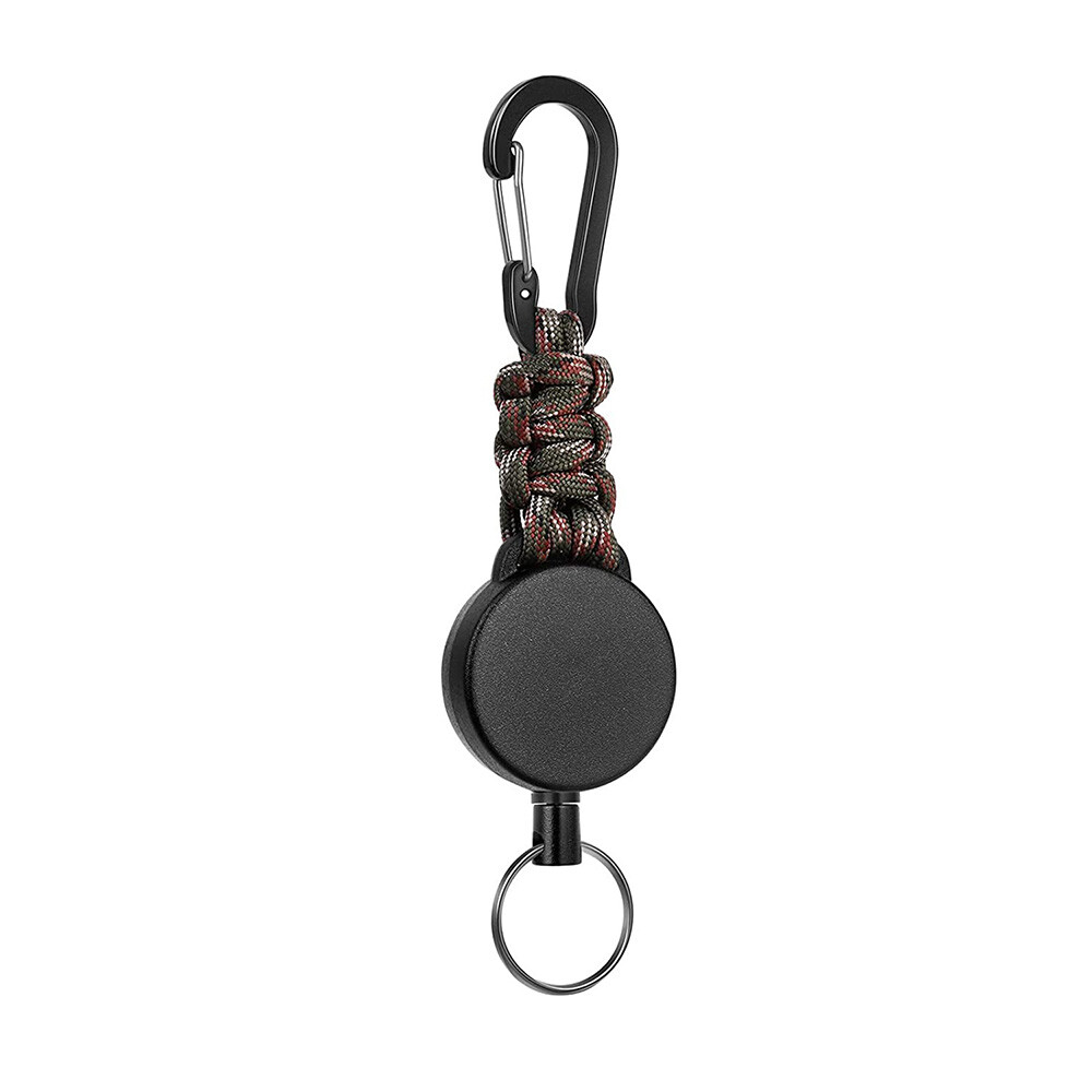 Heavy Duty Split Retractable Key Tool Reel Holder Steel Clip Chain Belt US New