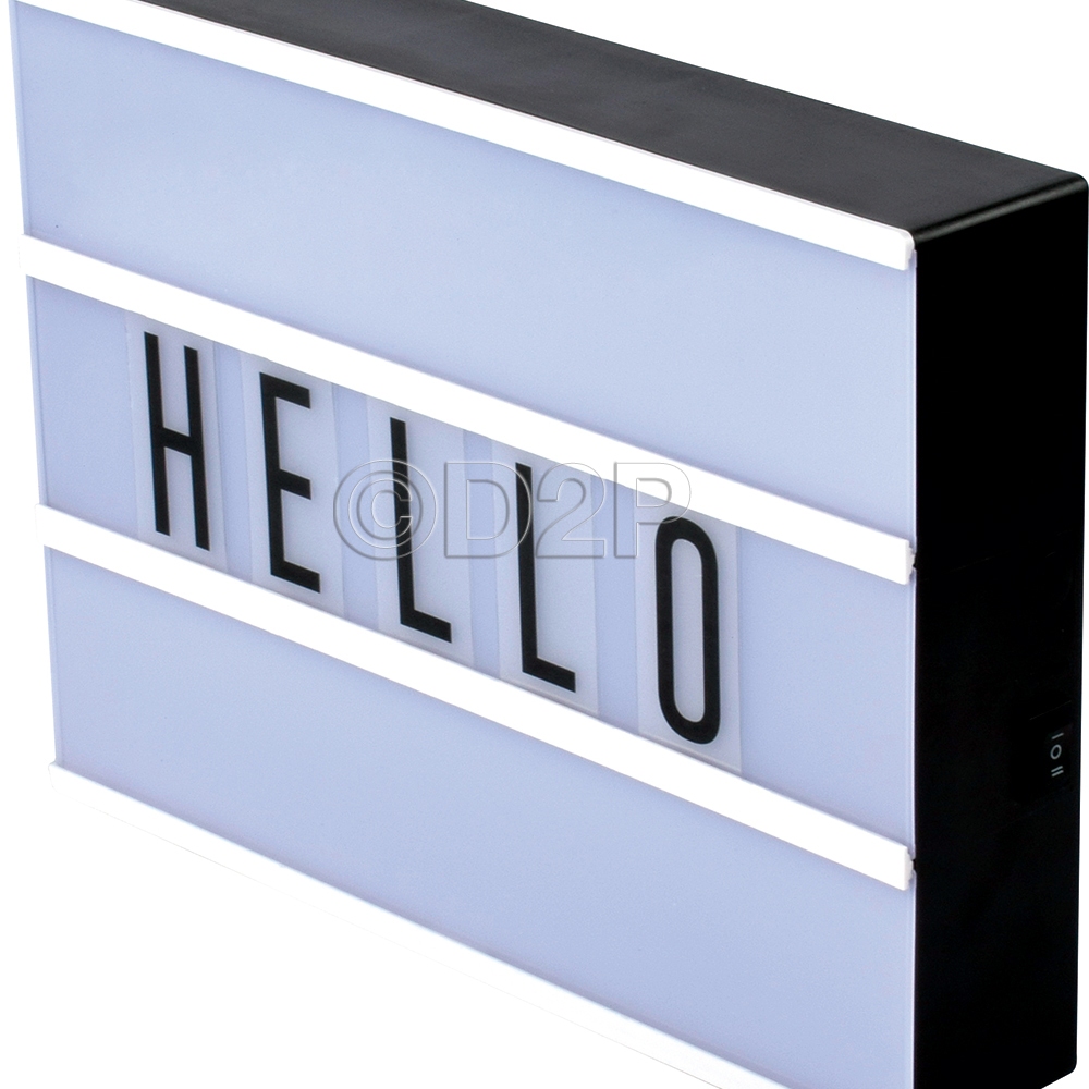 LED LIGHT MESSAGE DISPLAY BOX WITH LETTERS SYMBOLS WORD WEDDING PARTY