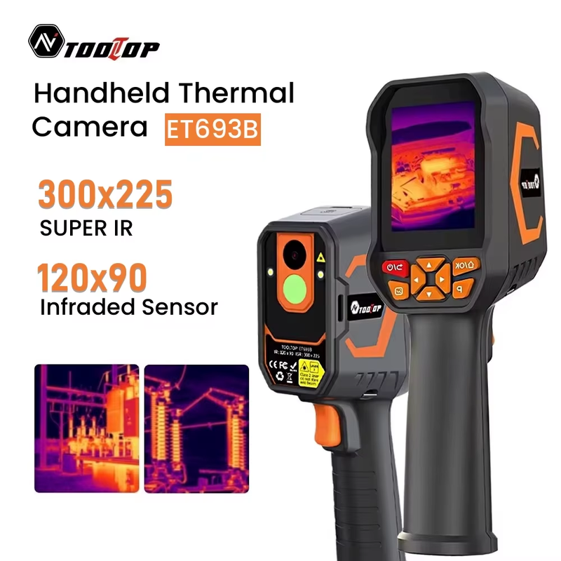 ET693B Super IR 300*225 Thermal Imaging Camera 120*90 Infrared Sensor -20~550℃ T