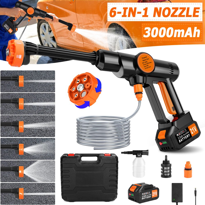 Cordless Pressure Washer,  652PSI Portable Power Washer with Rechargeable 3.0Ah
