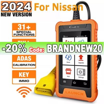 LAUNCH Creader Elite for Nissan OBD2 Car Diagnostic Scanner E.CU K-y Coding IMMO