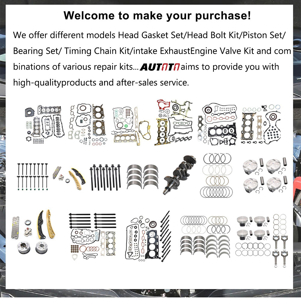 M278 Engine Pistons Gaskets Overhaul Kit Fit For Mercedes-Benz W221 4.6L 4.7L V8