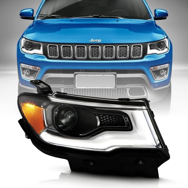Headlight Headlamp Replacement Passenger Side for 2017-2021 Jeep Compass
