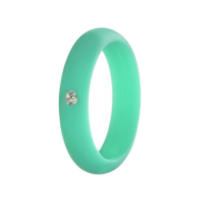 Men Women Silicone Wedding Engagement Ring Fashion Rubber Band Gym Sports New