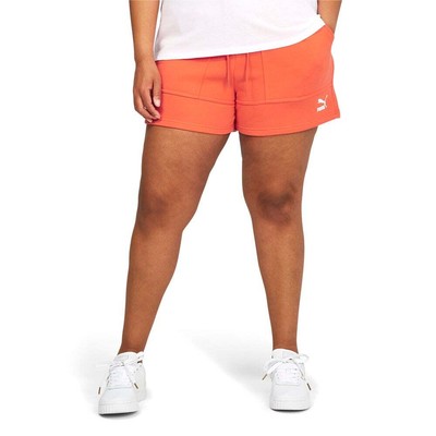 

Puma Hf High Waist Shorts Plus Womens Orange Casual Athletic 672180-26, Оранжевый, Puma Hf High Waist Shorts Plus