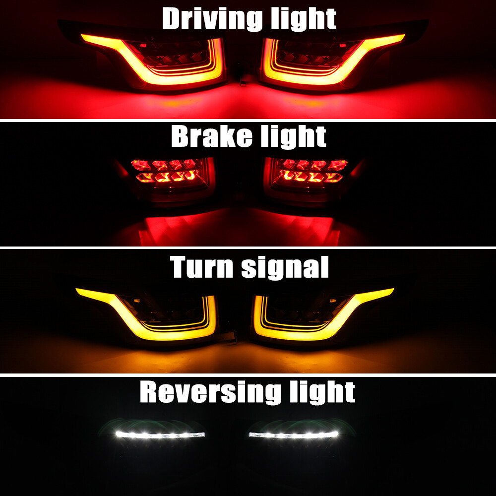 Pair LED Tail Light Assembly For Land Rover Range Rover Sport 2014 2015 16-2021