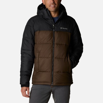 

Мужская куртка с капюшоном Columbia Pike Lake коричнево-черная, Коричневый, Columbia Pike Lake Hooded Jacket