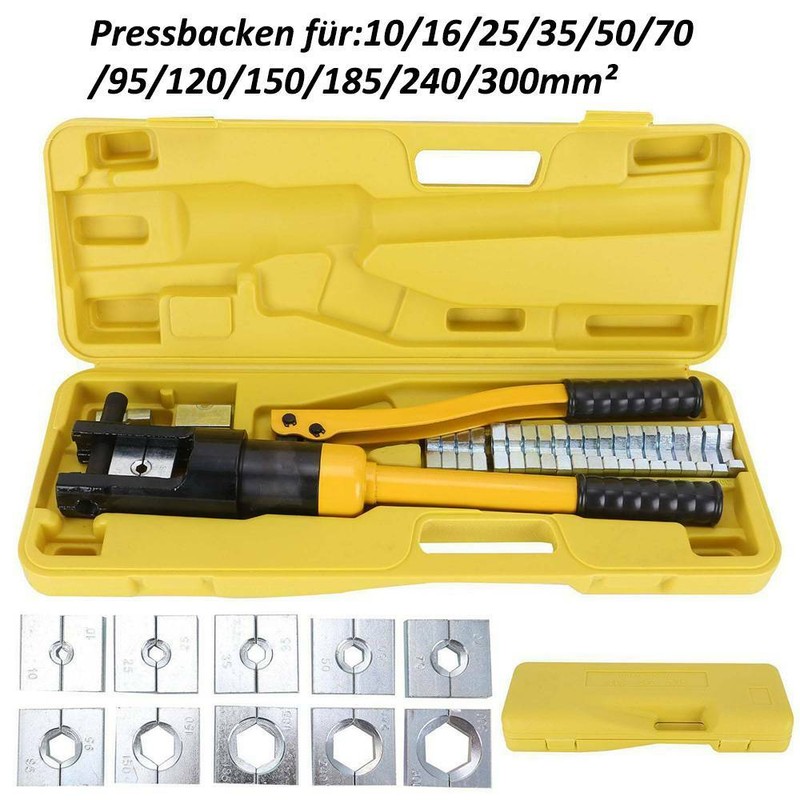 8T Hydraulik Presszange Kupfer Edelstahl Rohr Pressbacken RadialpresseWerkzeuge