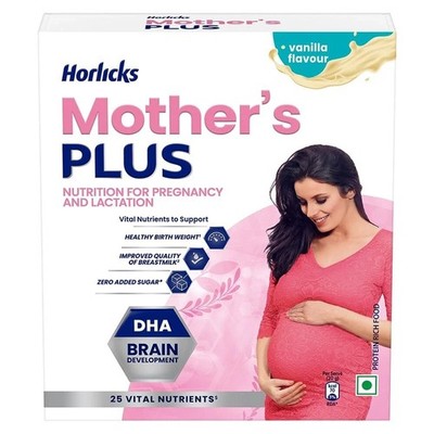 Horlicks Mother's Plus Vanilla 200g Refill, No Added Sugar 200 gm