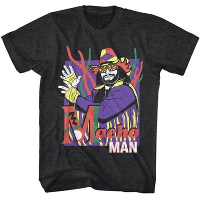 Macho Man Strings Black Heather Icons Shirt