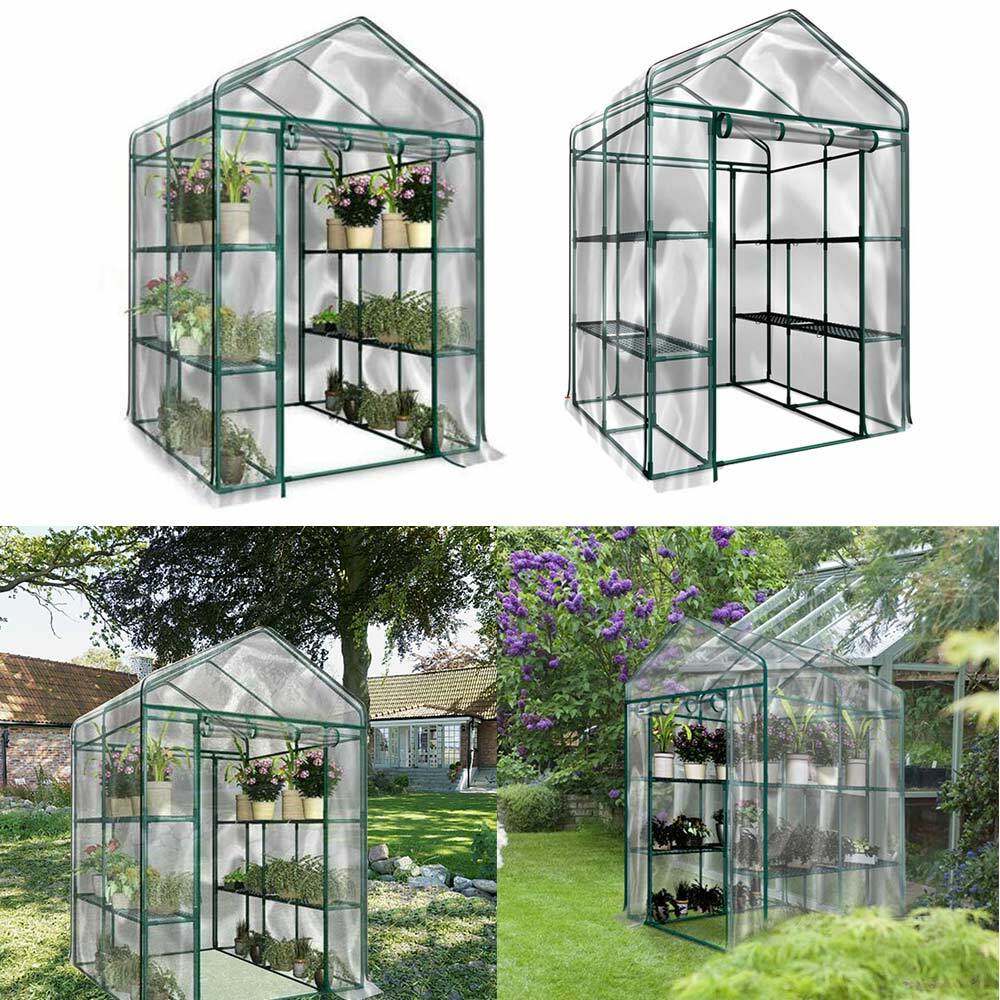 Garden PVC Cover Greenhouse Walk In 4//5-Tier Plant Cultivation Grow Bag Garden