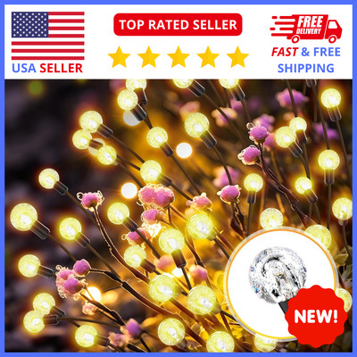 Outdoor Solar Garden Lights, Upgraded 32 LED Crystal Solar Lights