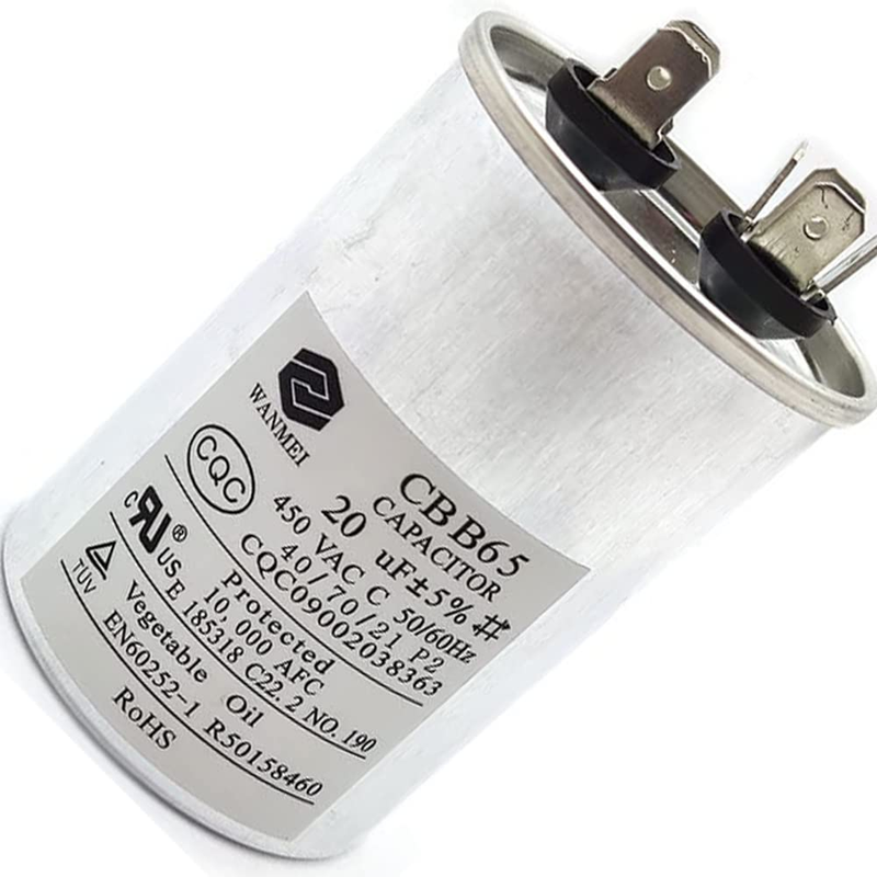 Universal Air Conditioning Compressor Start-Up Capacitor 20Uf CBB65A-1 450VAC 50