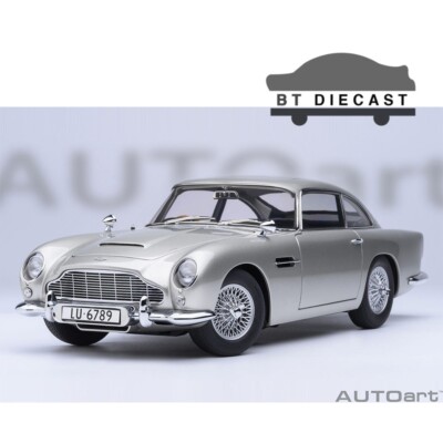 AUTOart GOLDFINGER 007 JAMES BOND ASTON MARTIN DB5 1/18 SILVER 70296 PRE ORDER