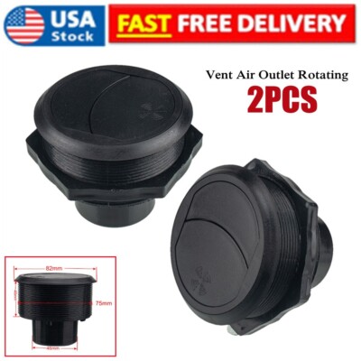 2Pack Vent Air Outlet Rotating Round Ceiling for Car RV Bus A/C Air Outlet US