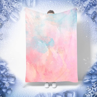 Double-Faced Cooling Blanket for Kids, Q-Max 0.5 Arc-Chill Cooling Fiber Abso...