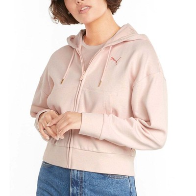 

Puma Her FullZip Hoodie Женская розовая повседневная верхняя одежда 589521-36, Розовый