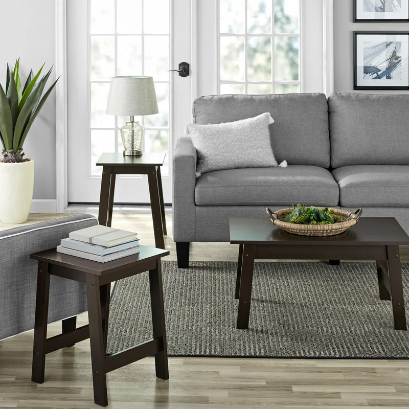 3 Piece Coffee Table and End Table Set, Furniture, Living Ro
