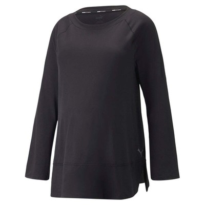 

Puma Maternity Studio Crew Neck Long Sleeve Athletic Training Tshirt Womens Size, Черный