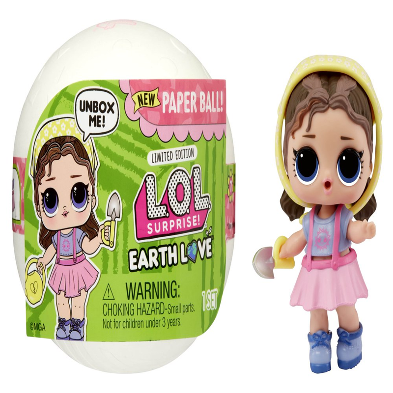 Surprise Earth Love Grow Grrrl Doll with 7 Surprises, Earth Day Doll