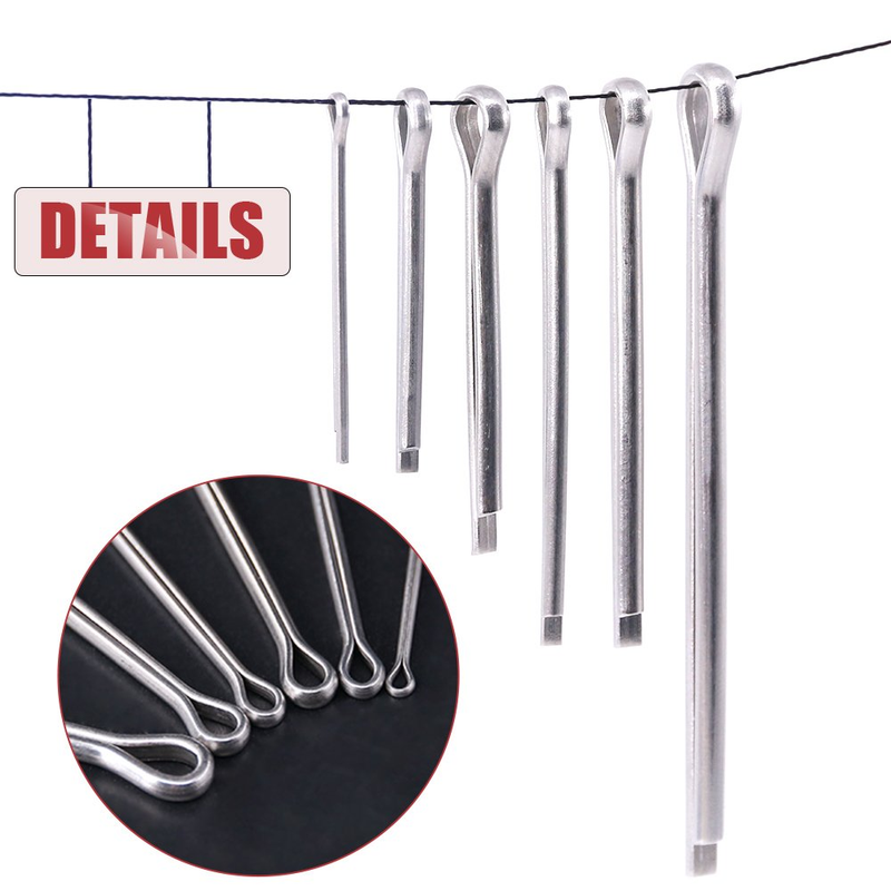 150-Pcs 304 Stainless Steel Cotter Pin Assortment Kit for Automotive Mechanics S