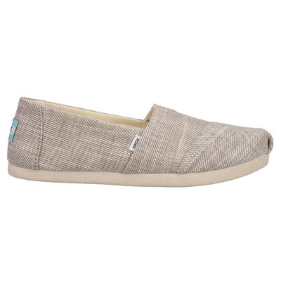 TOMS Alpargata Женские плетеные повседневные коричневые балетки на плоской подошве 10017746T