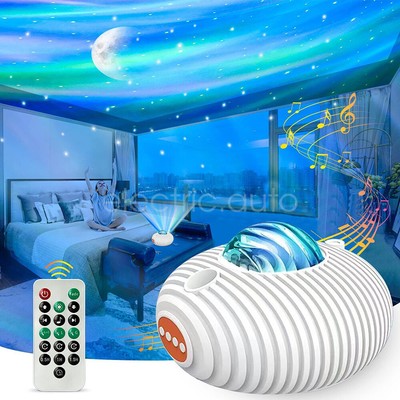 LED Galaxy Projector Light Starry Sky Star Bluetooth Music Night Light Christmas