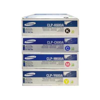 4x Samsung Toner CLP-K600A CLP-C600A CLP-M600A CLP-Y600A f. CLP-600 CLP-650, OVP