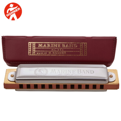 Hohner 364/24 Marine Band Key of D 12-Hole Diatonic Harmonica 364D