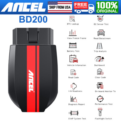 ANCEL BD200 OBD2 Scanner Bluetooth 5.0 OBD2 Code Reader Engine Diagnostic Tool
