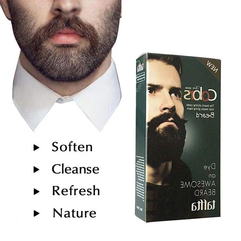 Mustache Semi Permanent Tint Men Beard Dye Cream Modelling Tool