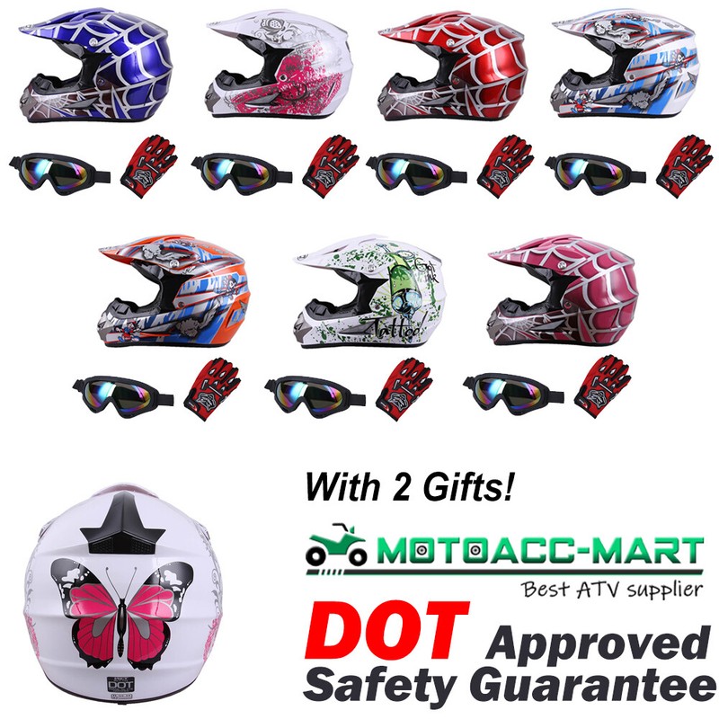 Motorcycle Off-Road Helmets Motocross Dirt Bike DOT ATV Gear