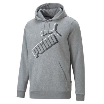 

Серая повседневная верхняя одежда Puma Essentials Logo Pullover Hoodie Mens 84986403, Grey