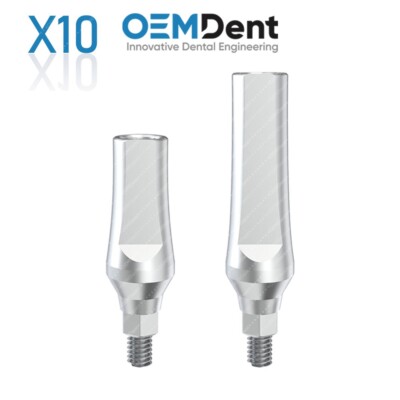 x10 Straight Abutment Narrow Platform - Compatible Nobel Active ️ NP Conical