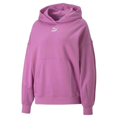 

Puma Classics Oversized Pullover Hoodie Женская розовая повседневная верхняя одежда 53568450, Розовый