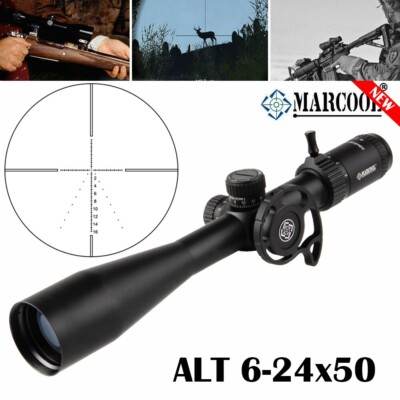 MARCOOL ALT 6-24X50 SFIR FFP Hunting Riflescope Zero Lock Optics Scopes Sight US
