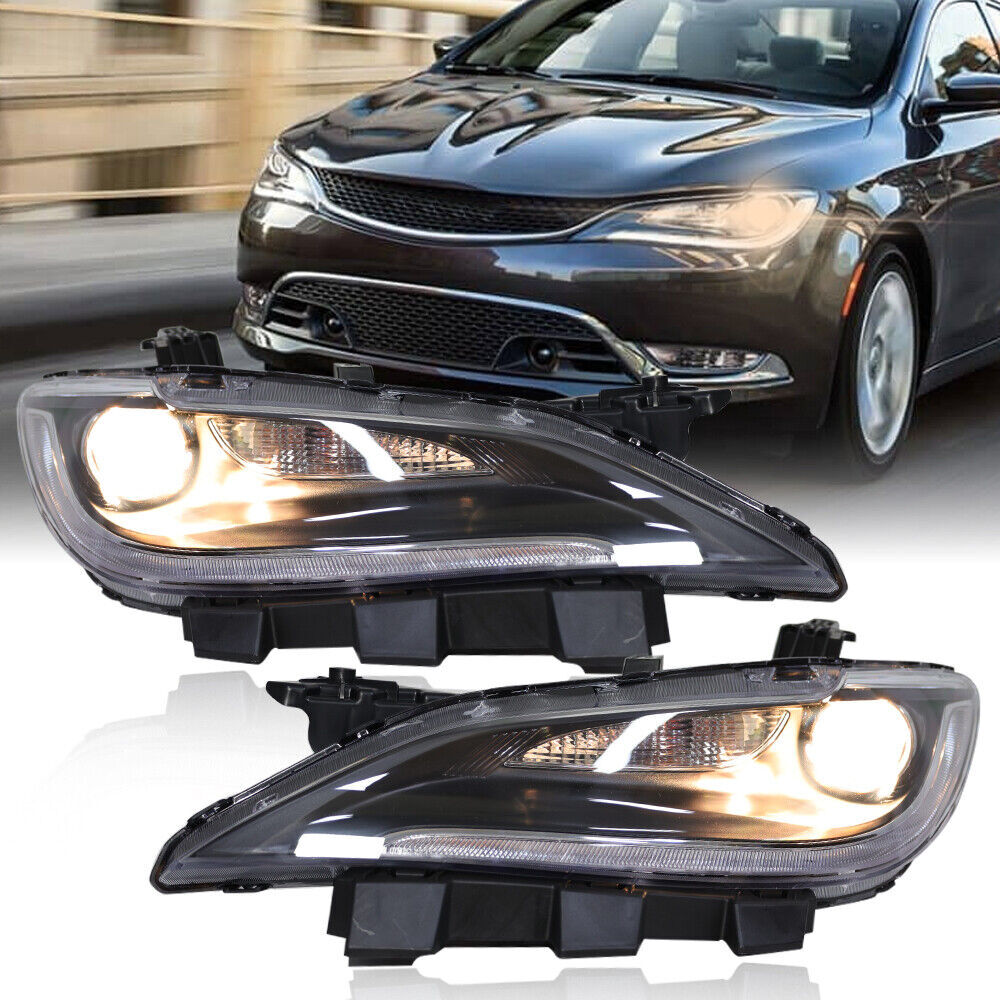 Левая и правая боковые фары Галогенная фара для Chrysler 200 LX 2015 2016 2017