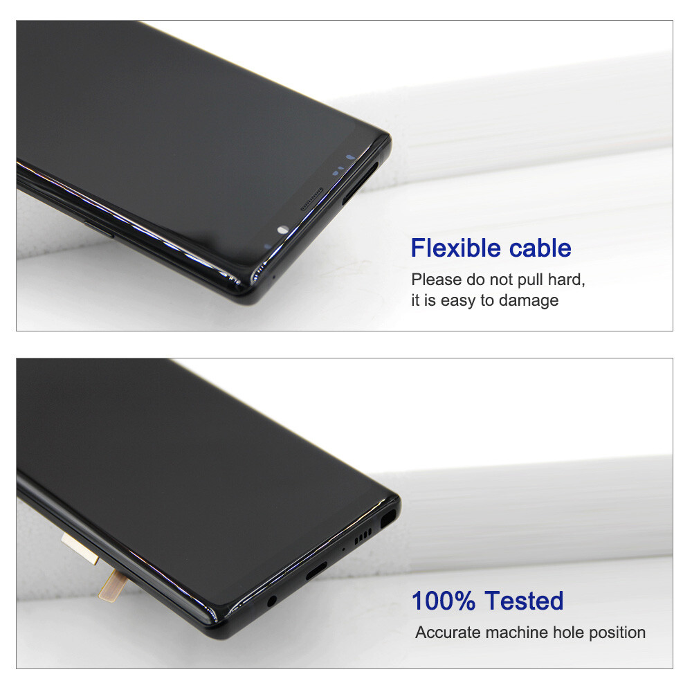 For Samsung Galaxy Note 9 OLED LCD Display Screen Digitizer Assembly with Frame.