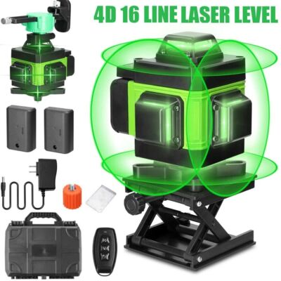 4D 360° 16 Lines Green Laser Level Auto Self Leveling Rotary Cross Measure