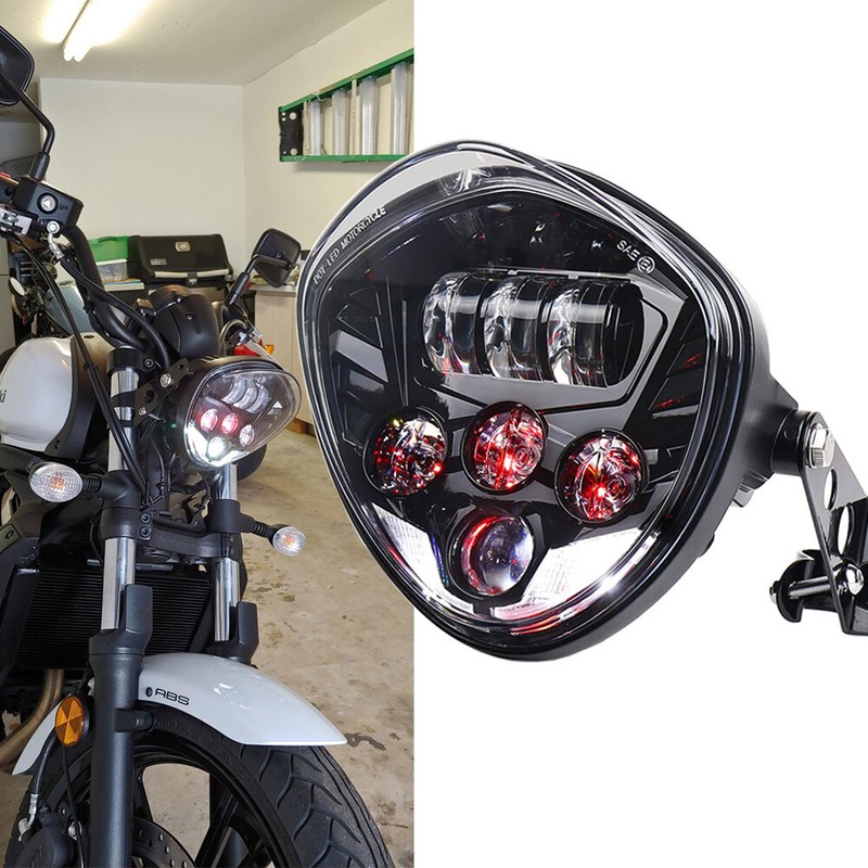7inch LED Headlight With Bracket For Kawasaki Vulcan S 650 1500 2000 mean streak