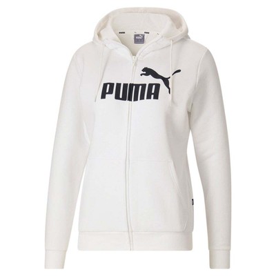 

Puma Essentials Logo Женская белая повседневная верхняя одежда с капюшоном на молнии 58680602, Белый