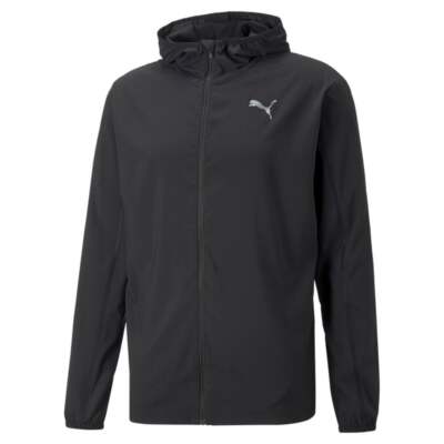 

Puma Plcd с капюшоном и полной молнией, мужская куртка для бега, размер , повседневная спортивная верхняя одежда, Черный, Puma Plcd Hooded Full Zip Running Jacket