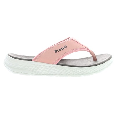 Propet Travelactiv Ft T Strap Flip Flops Womens Pink Casual Sandals WST001PPIN
