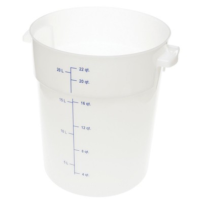 Carlisle StorPlus  Round Food Storage Container, 22 Qt - 12 33/100''Dia x 14