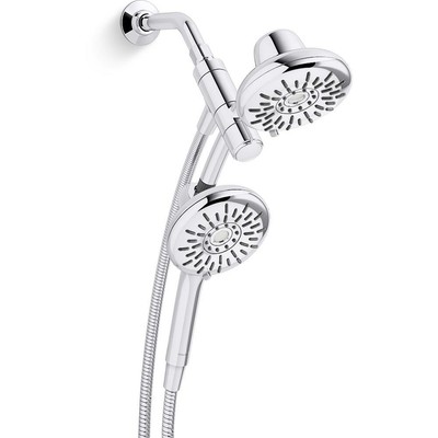 S 3-spray Round Wall Mount Hand Shower Polished Chrome