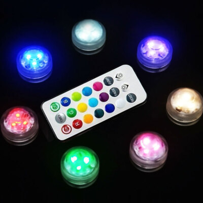 Wireless-Adhesive LED Lights Car Interior Ambient Remote Control Atmosphere Bulb