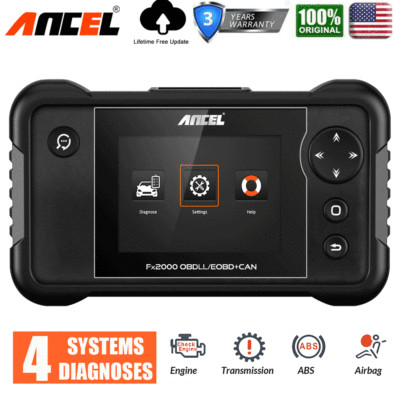 Auto Diagnostic Tool Transmission ABS SRS Engine Code Reader Car OBD2 Scanner US