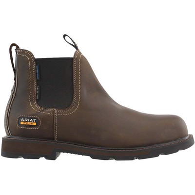 

Ariat Groundbreaker Chelsea 6-дюймовые электрические стальные Toe Work Mens Brown Work Sa, Коричневый, Ariat Groundbreaker Chelsea 6 Inch Electrical Steel Toe Work
