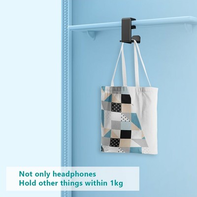 Desk Headphone Hook Hanger Cable Organizer Adjustable & Rotating Arm Clamp Mi...